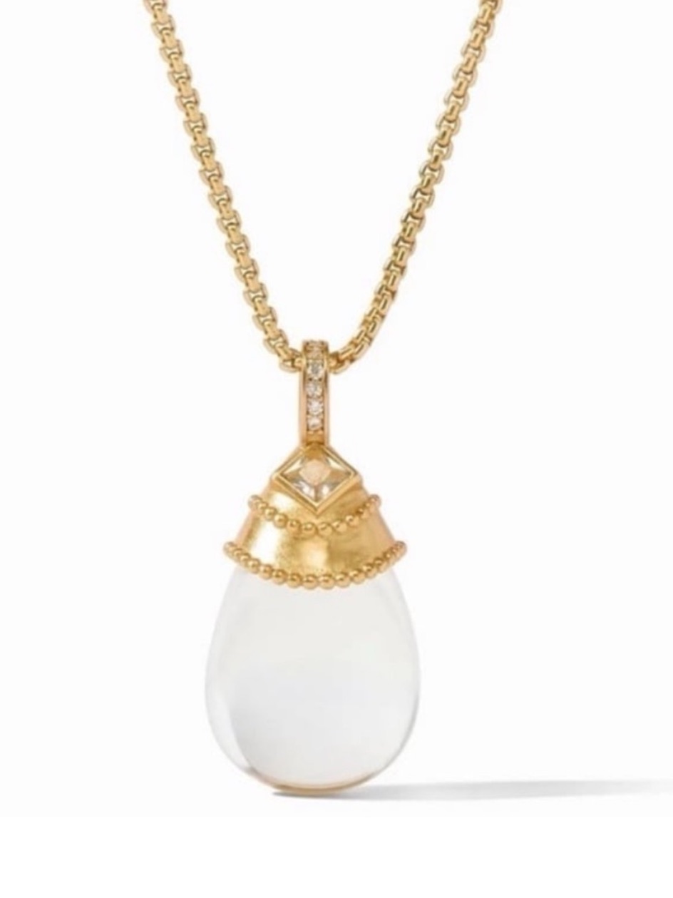Julie Vos Noel Pendant Necklace Clear